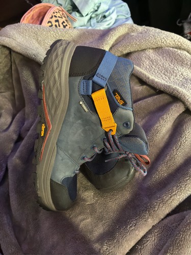 Teva Grandview GTX Mid Hiking Boots Womens Waterproof Vibram Blue Grey