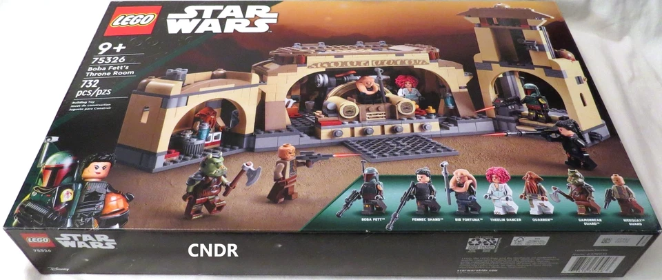 Lego Star Wars JUEGO SELLADO 75326 Sala del Trono de Boba Fett con 7 Minifiguras *LEER* Foto 3 de 4