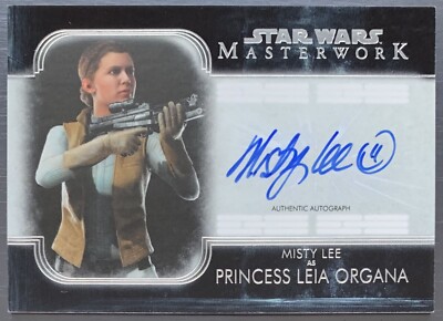 2020 Star Wars Meisterwerk Misty Lee als Prinzessin Leia Organa auf Karte Auto