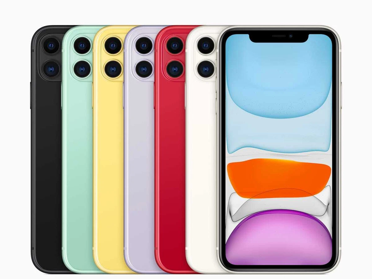 Apple iPhone 11 64GB 128GB 256GB Black White Red Yellow Green