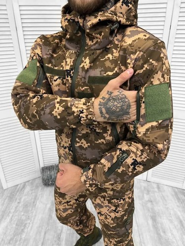 Mid-Season Tactical Suit Slide Pixel Softshell Military Waterproof Autumn Suit - 第 5/9 張圖片