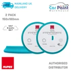2 x RUPES D-A 150x180mm Bigfoot INTERMEDIATE BLUE Foam Polishing Pad 9.DA180B DA