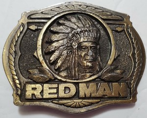 red man belt buckle 1988