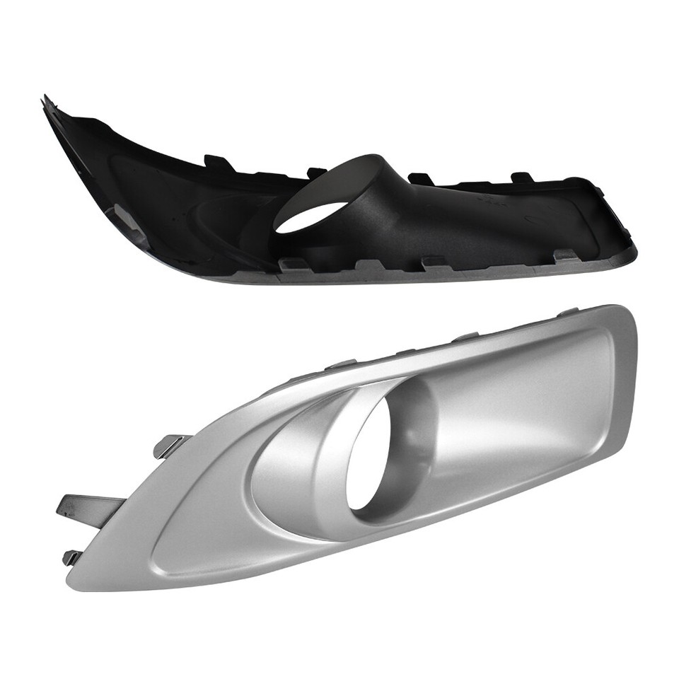 2008 Ford Focus Headlight Assembly Primed Front Bumper Cover For 2008-2011 Ford Focus - With Fog Light Holes, Direct Replacement Evan-Fischer Auto Body Part