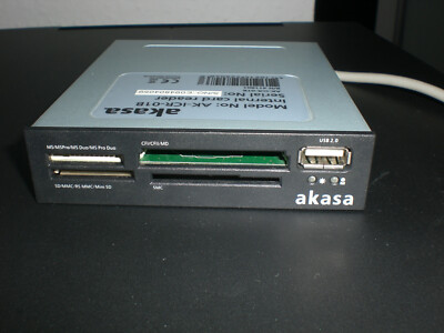 Akasa Internal card reader AK-ICR-01B, SD MMC CF MS Pro SMC USB  Kartenlesegerät