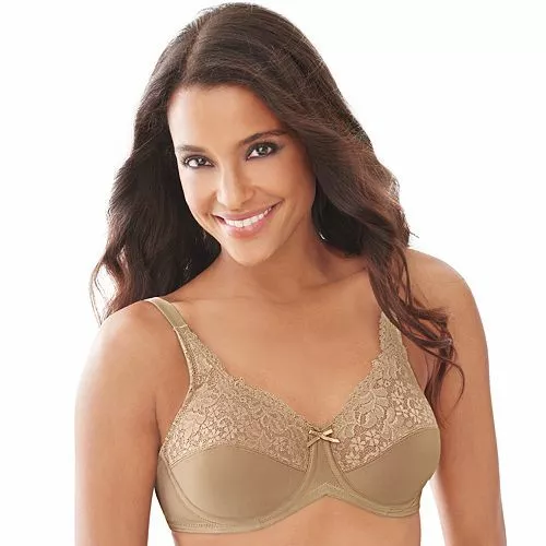 Lilyette by Bali Bra 428 Underwire Minimizer Body Beige 36DDD