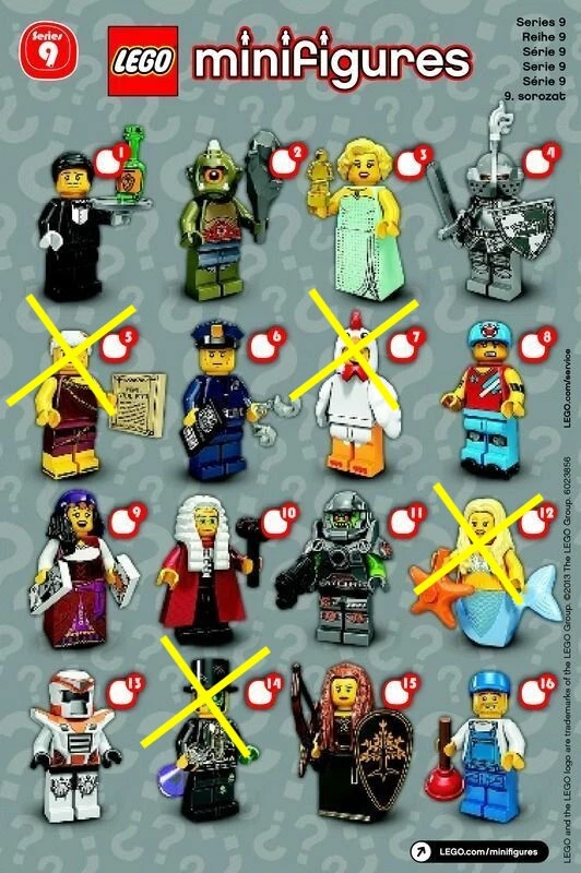 Lego 7100 Series 9 Collectible Minifigures - Brand New&Factory Sealed-You Pick! - Image 3 of 4