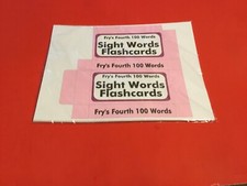 Fry's Fourth Hundred Words - PRINTED  UNCUT - Sight Word Flash Cards