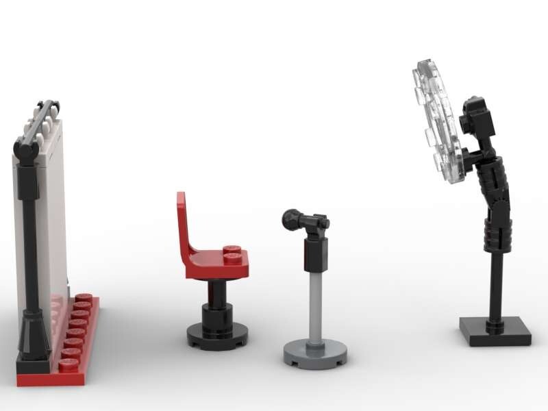 Custom Toy Ring Light & Backdrop Photo Studio Camera Mic Influencer eBay