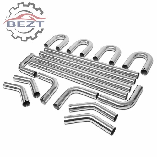 90 Degree Clamp 2in Exhaust Pipe DNA MOTORING 45 Degree 180 Degree U-Bend DIY Custom Mandrel 2 In Exhaust Exhaust Kit