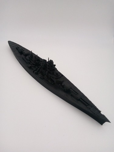 Bismarck Deutscher 2. Weltkrieg Schlachtschiff Modell Skulptur 3D bedruckt FARBE WÄHLEN - Bild 1 von 13