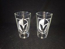 Las Vegas Golden Knights Hand Etched (with a Dremel) Pint Glasses!