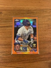 Vinnie Pasquantino 2023 Topps Chrome Update Rookie Debut Orange Refractor /25 RC