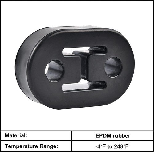 Polyurethane Performance Rubber Exhaust Hanger Adjustable Muffler Universal 2Pcs - Picture 4 of 12