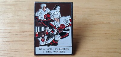 New York Islanders 4 time winners Stanley Cup pin NYI