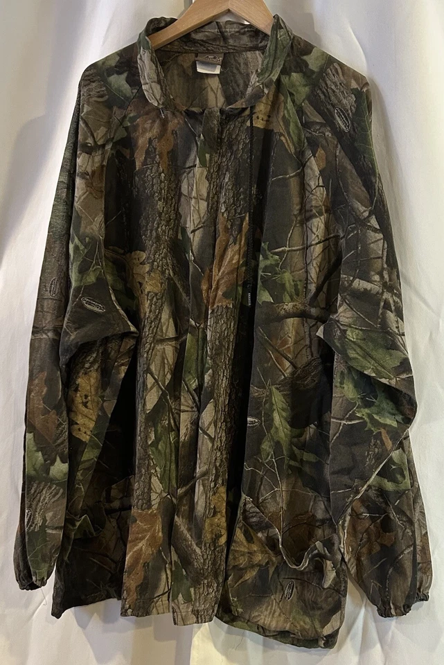 Realtree Whitewaters Outdoor Mesh Hunting Full Zip Jacket Men’s 2X/3X W/Mask - Image 2 of 4