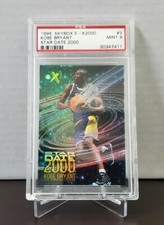 1996-97 Skybox E-X 2000 Star Date 2000 #3 Kobe Bryant RC Rookie Card PSA 9 Mint