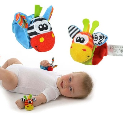 2 Teile Puzzle Handgelenkband Rassel Baby Dekoratives Armband