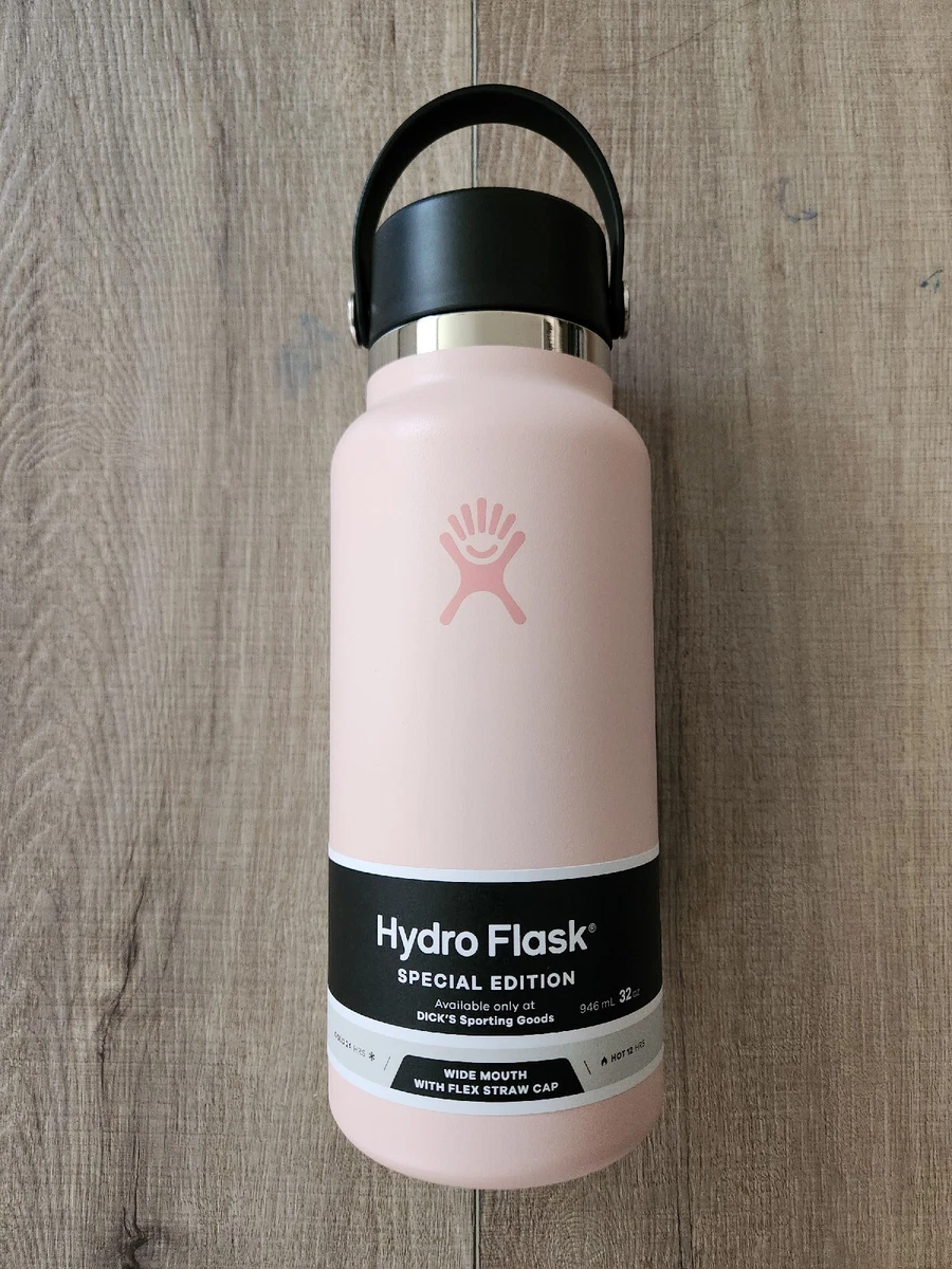 Hydro Flask Wide Mouth Water Bottle with Flex Straw Cap, 32 oz.