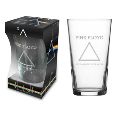 PINK FLOYD BIERGLAS BEER GLASS 50TH ANNIVERSARY DARK SIDE OF THE MOON PINT 570ml