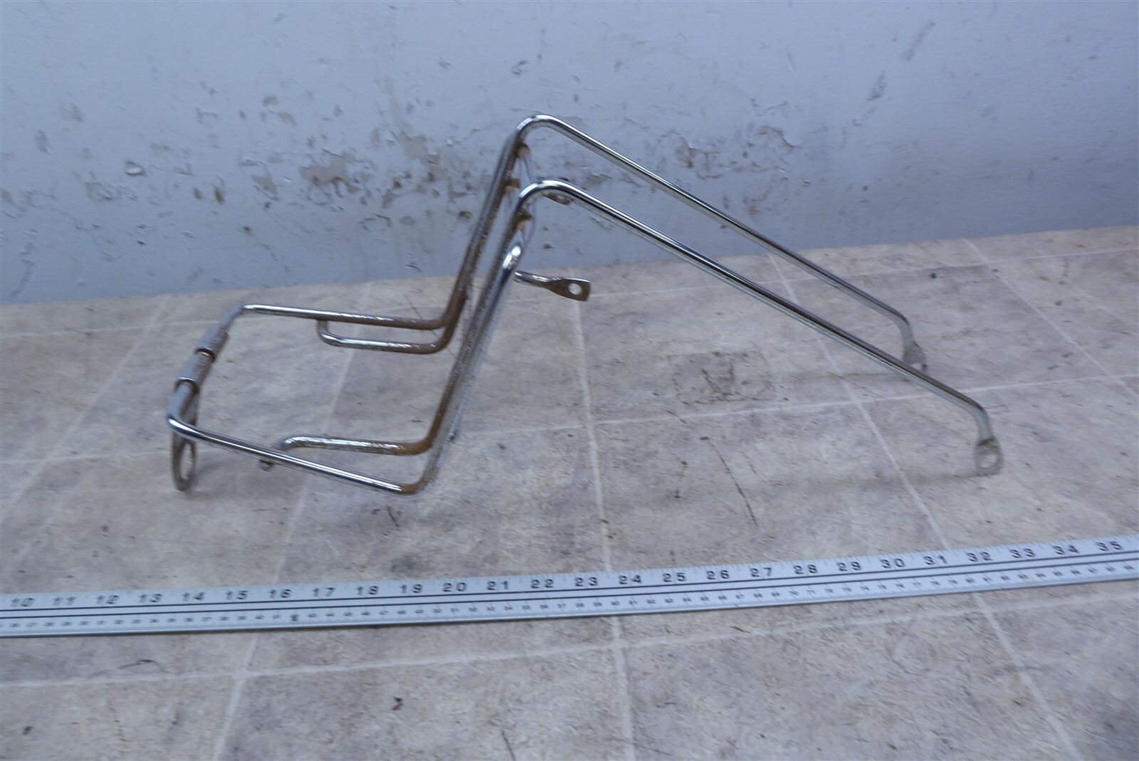 Moped Front Rack 1978 AMF Roadmaster A110 moped S1021) chrome front luggage rack carrier ...