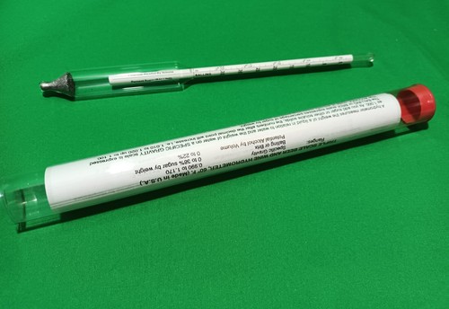 New Vintage Triple Scale Beer & Wine Alcohol Hydrometer Made in US 60 F Gravity