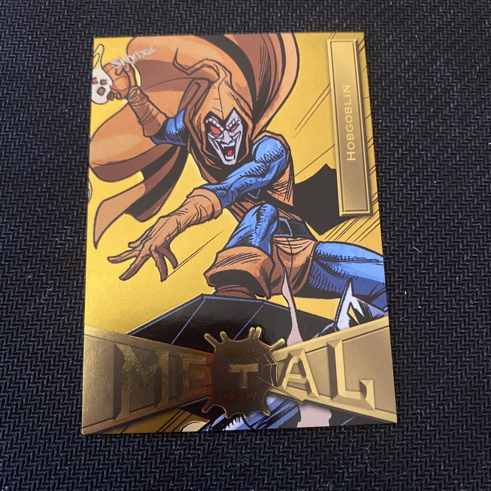 2021 Skybox Marvel Metal Universe Spider-Man #32 HOBGOBLIN Gold Parallel