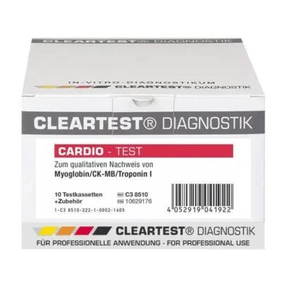 MARKENLOS CLEARTEST Cardio Myoglobin/CK-MB/Trop I 5er/10er Pack Herzinfarkt Test