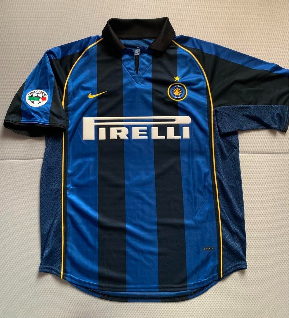 Nike Inter Milan Zanetti Jersey Uniform Size M Vintage 2001-2002