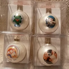 Vintage Santa's RockShop Set Of 4 X-Mas/Holidays Ornament. Extra Available. NIB
