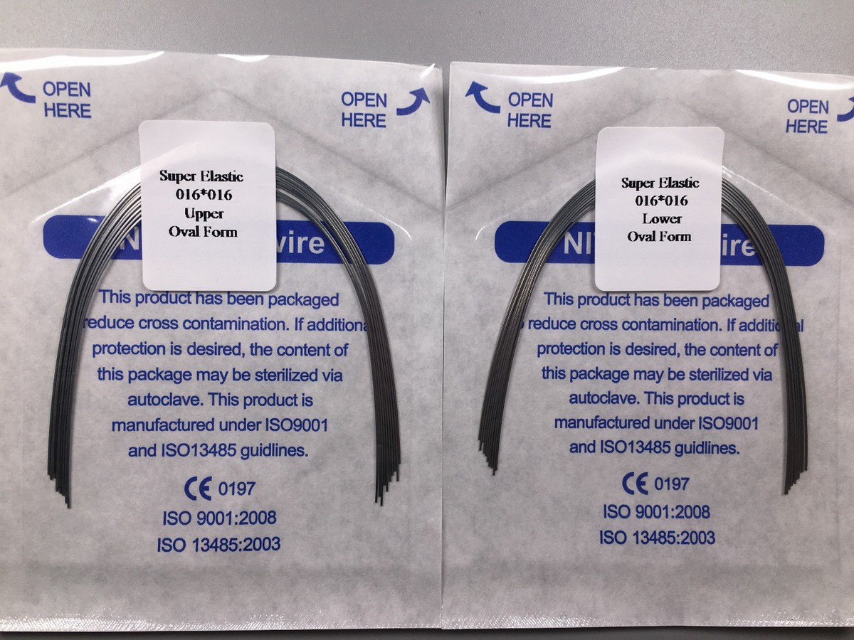 LOOM TREE® 10 Packs Dental Orthodontic Super Elastic Niti Arch Wire Round 014 Lower | 10 Bags Niti Arch Wires