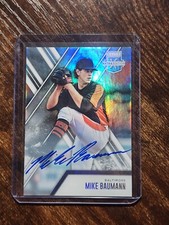 Mike Baumann 2017 Panini Elite Extra Edition On Card Autograph ORIOLES 