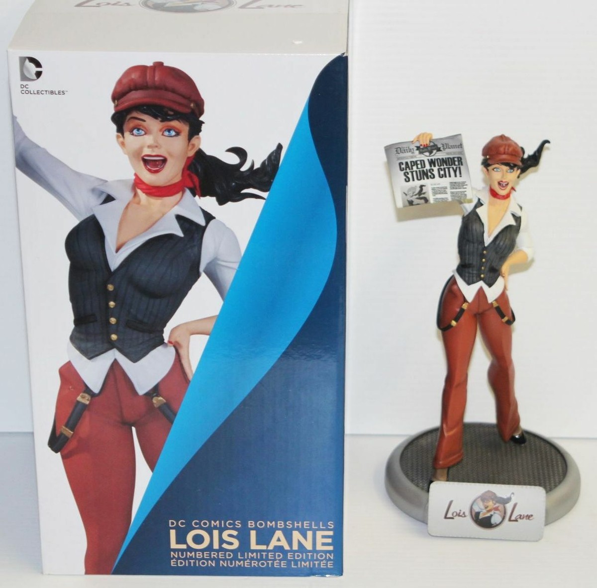 Dc Superman Comics Bombshells Lois Lane Statue Résine 29cm