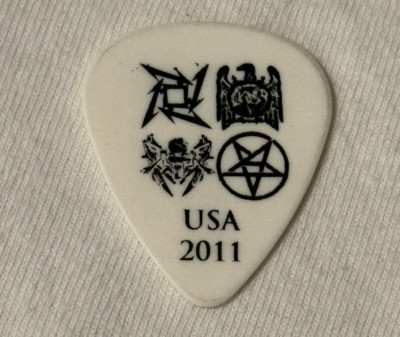 Metallica Guitar Pick 2011 Tour The Big 4 Four Slayer Megadeth