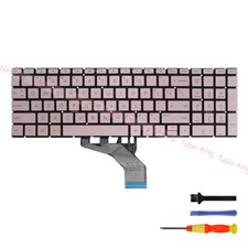 US Pink Backlit Keyboard for HP Pavilion 15-CN 15-CP 15-CS 15-CW 15-CR 15-CX