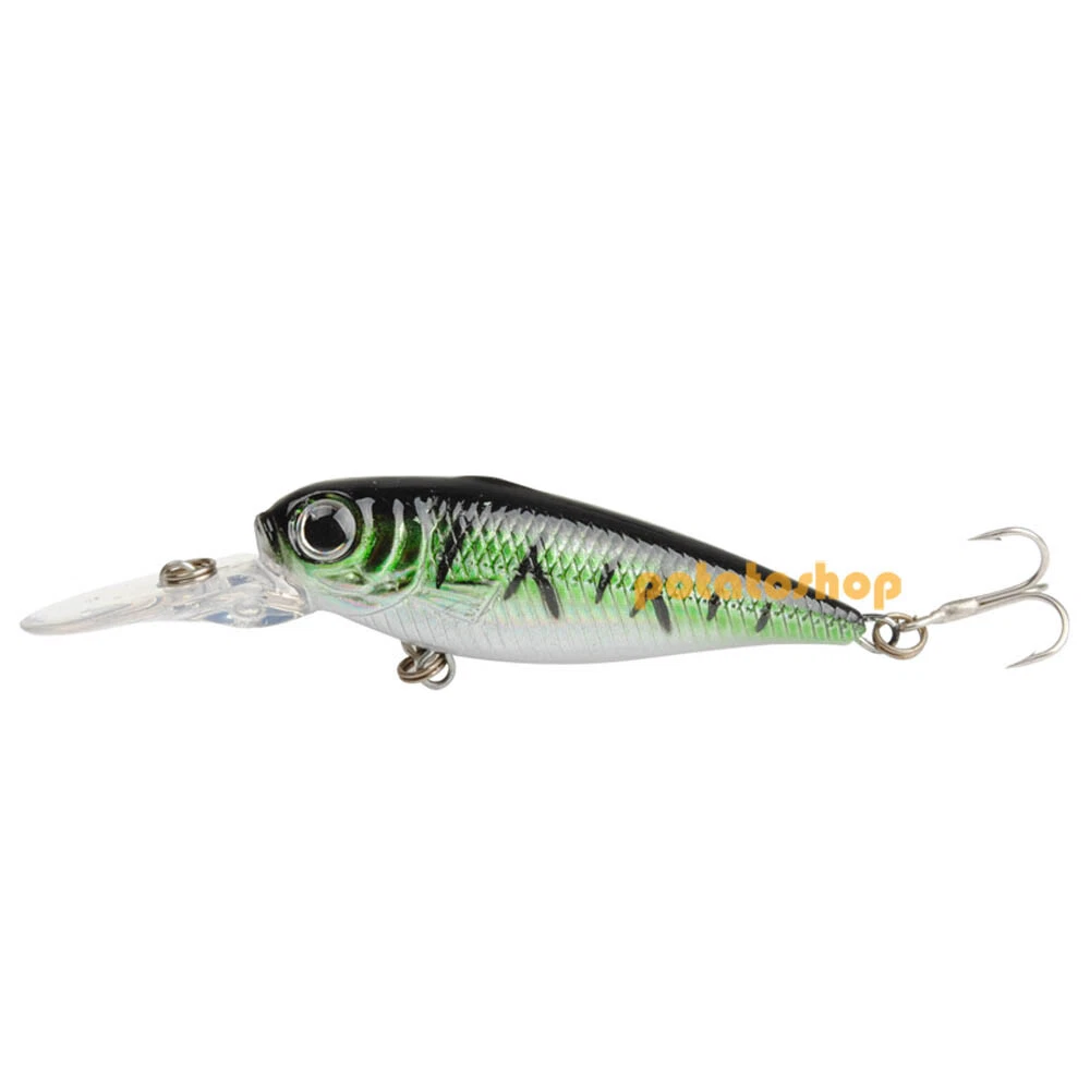 Hard Crankaits Sea Fishing Lure Small Wounded Minnow 70mm 5g BassTrout Carp