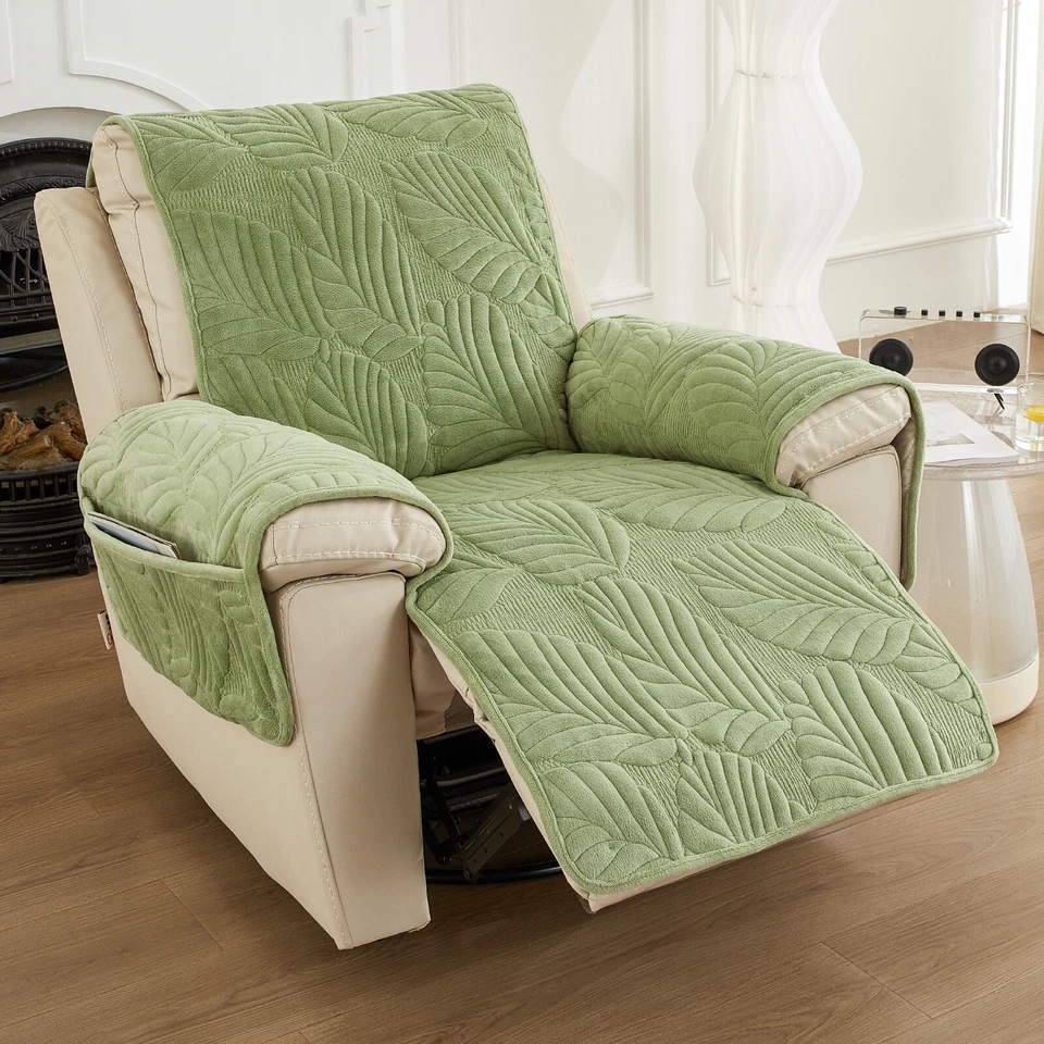 Cubierta reclinable grande 89 pulgadas hoja en relieve niño perezoso cubierta de silla funda para mascotas Foto 2 de 4