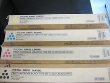 1-Set Genuine Ricoh C4500,C4540,LD445C CMYK Toners 841342,841343,841344,841345