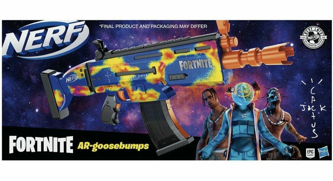 Travis Scott x Fortnite Cactus Jack Astronomical Nerf Gun AR