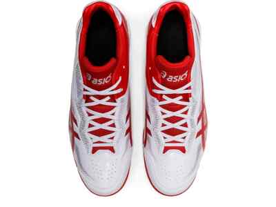 ASICS STAR SHINE 3 1123A033 101 White Red Baseball Cleats | eBay