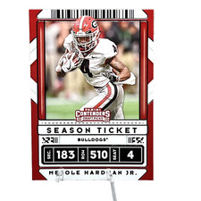 2020 Panini Contenders Draft Picks Football Mecole Hardman jr. Bulldog KC Chiefs