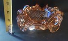 Murano Controlled Bubble Amber Clear Yellow Candy Dish Bullicante — photo 4
