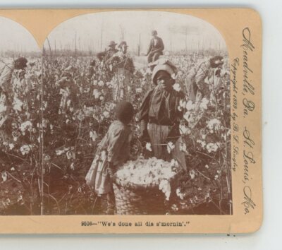Working Since Morning Occupational Keystone Stereoview