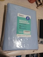 Improvia Reusable Underpads 2 Pack 100 Waterproof New Sealed
