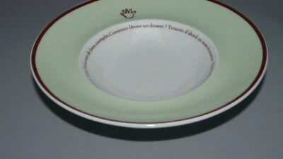Thomas Amici tiefer Dessertteller Tarte Tatin Ile flottante grün braun 18 cm Dm - Bild 1 von 2