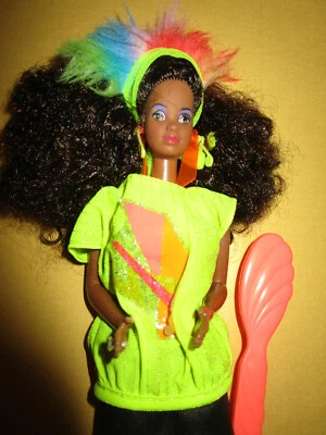 B-232) ALTE AA BARBIE ROCKSTARS DEE DEE MATTEL OUTFIT MATTEL 80er JAHRE+SCHUHE - Bild 1 von 4