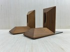 Modern Teak Wood Bookends Vintage