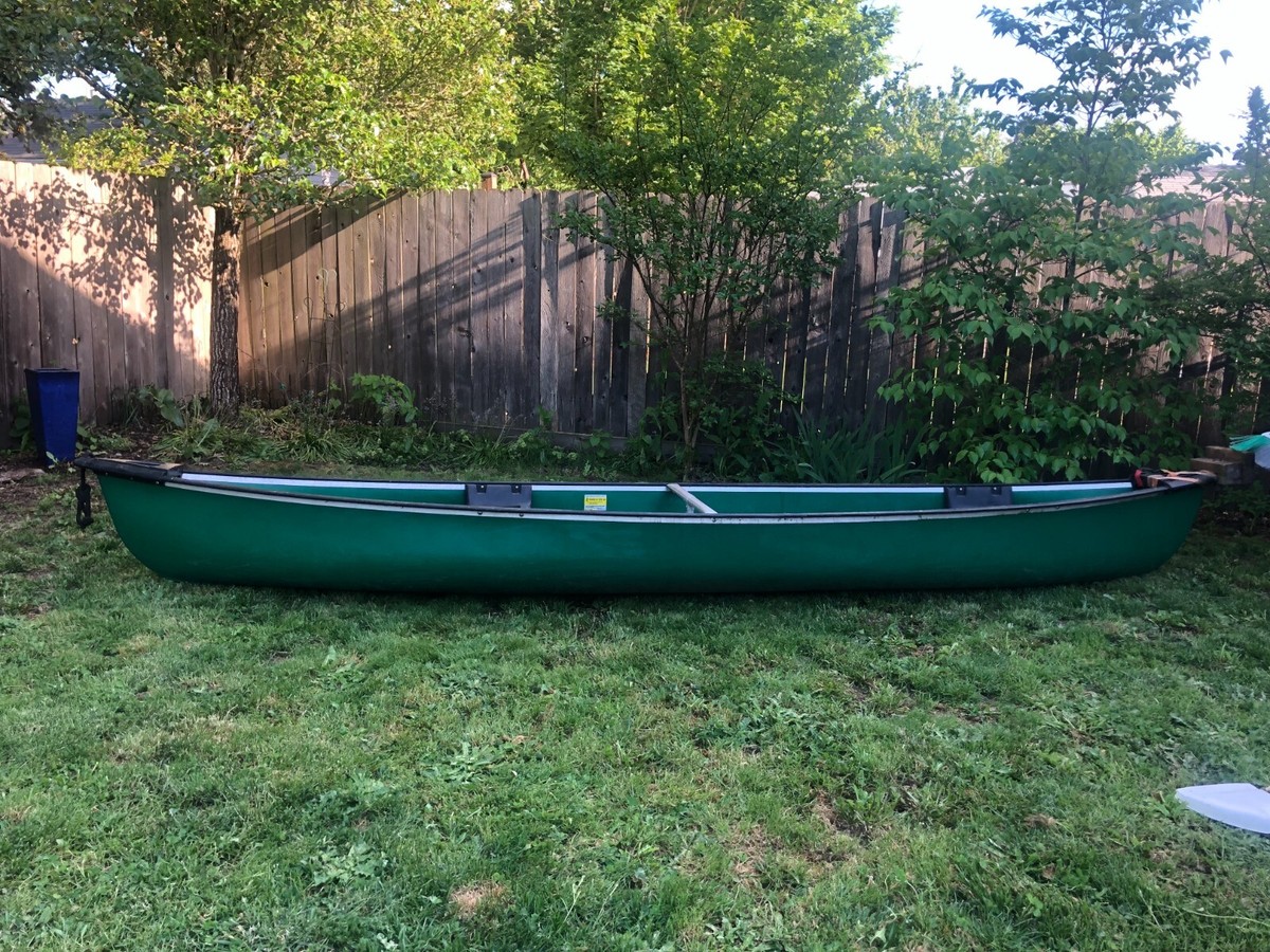 Used 15 foot Canoe for Sale - $450 - Green - Seats 3 | eBay