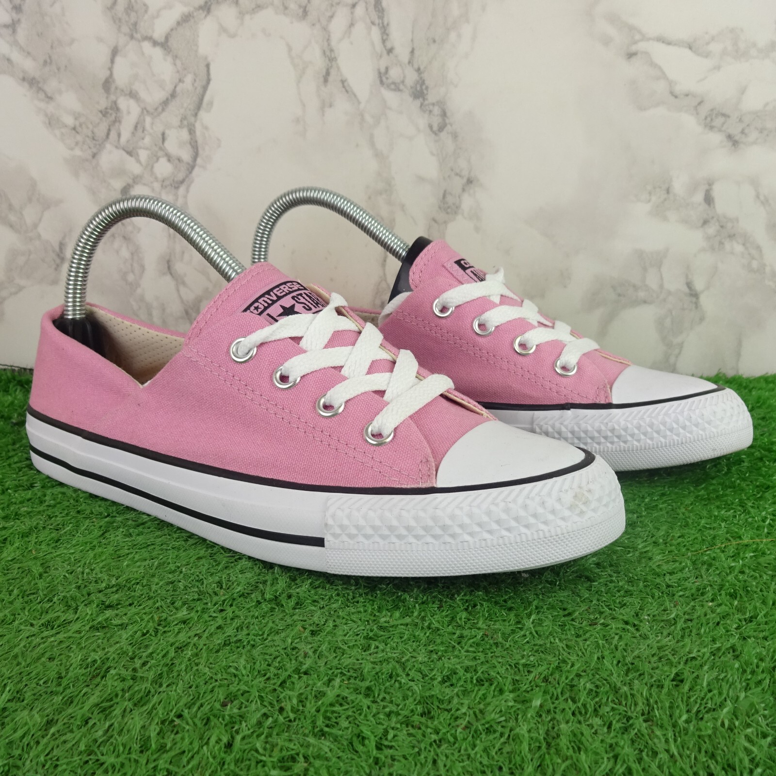 Converse Trainers Size 5 Womens Shoes Pink Summer Plimsoles Canvas Lace Up Low B Converse Trainers Size 5 Womens Shoes Pink Summer Plimsoles Canvas Lace Up Low B