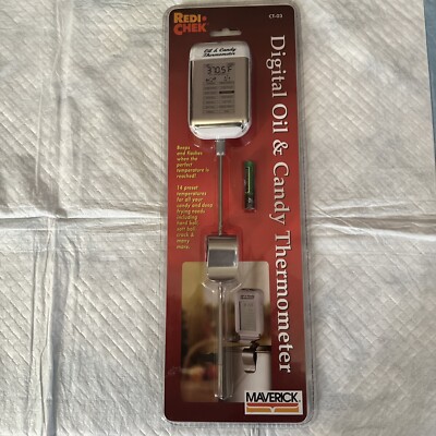 Maverick CT-03 Digital Oil-Candy-Deep Fryer Thermometer - Free Shipping